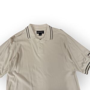 TaylorMade White Polo with Black Trim